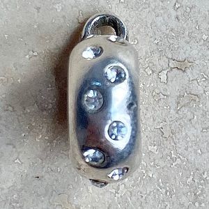 Brighton spacer charm with Swarovski crystals